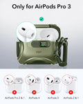 Cyber FlickLock Charging Case for AirPods Pro 3 Green