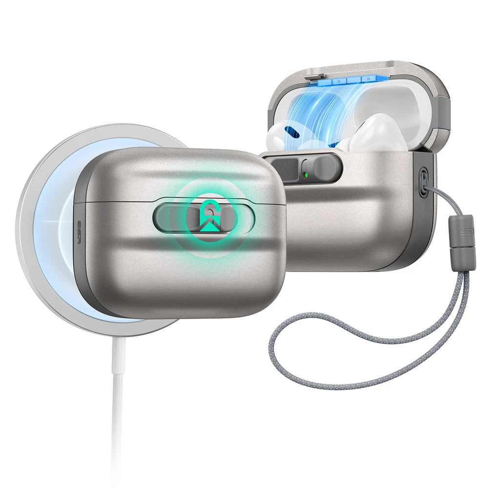 R*k様 AirPods Pro 3 Titanium AirPods Pro 3 Case with Lock & Keychain | ESR Pulse FlickLock