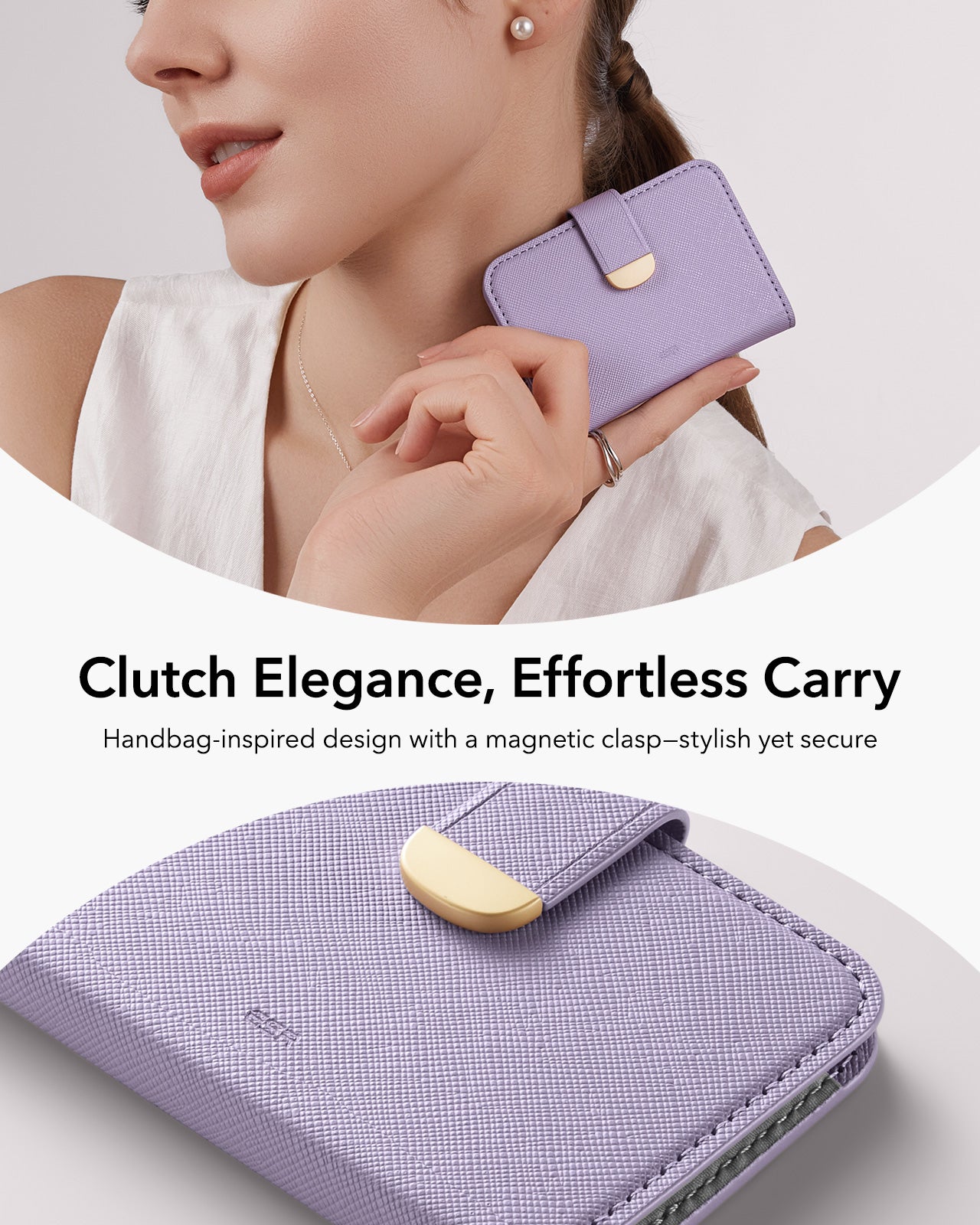 Aura Clutch Magnetic Wallet - Lavender ESR ESR