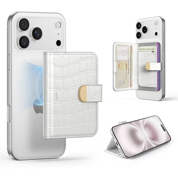 Aura Clutch Magnetic Wallet - Pearl White Croc ESR ESR
