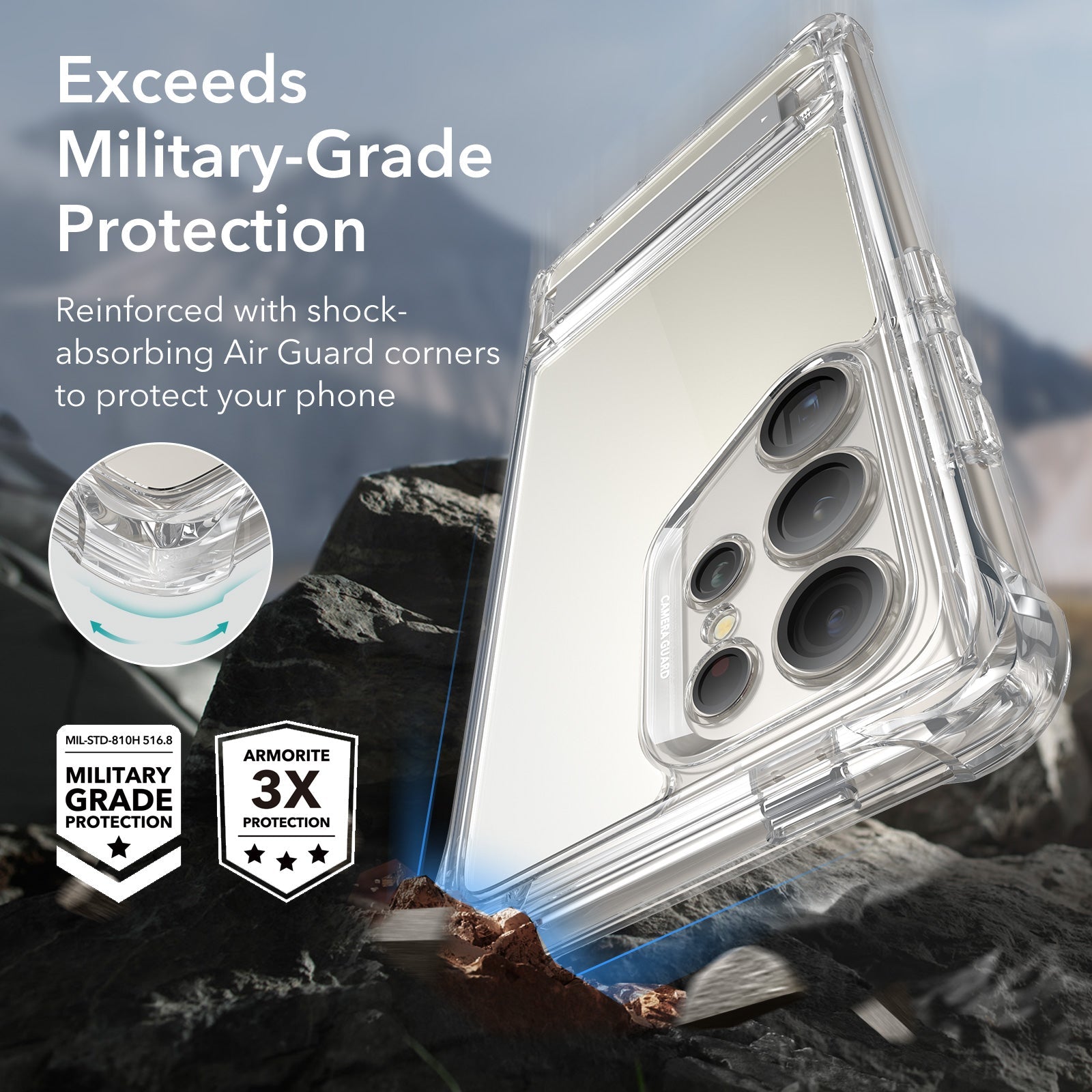 Galaxy S24 Ultra Armor Kickstand Case - Clear ESR ESR