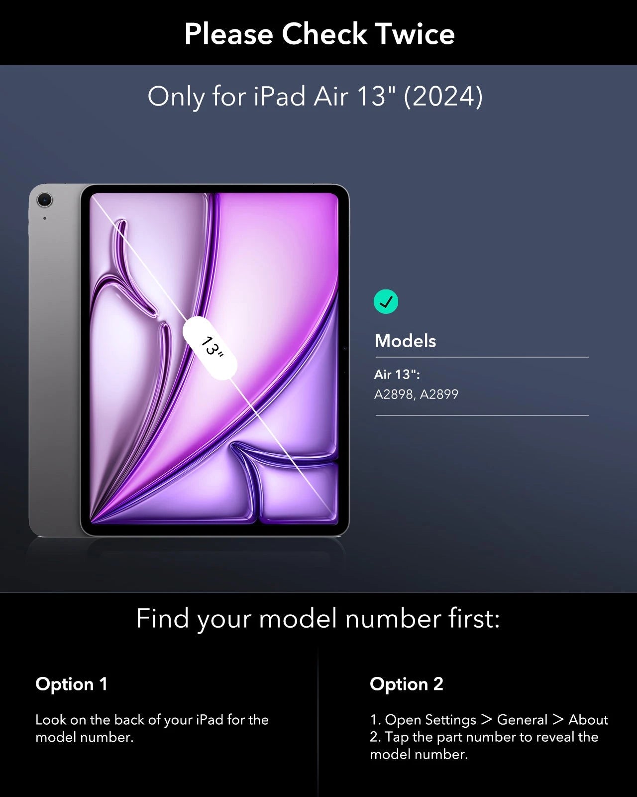 iPad Air 13” (2025) Rebound Magnetic Keyboard Case 360 Protection Paper-Feel Bundle - US Layout-Black ESR ESR