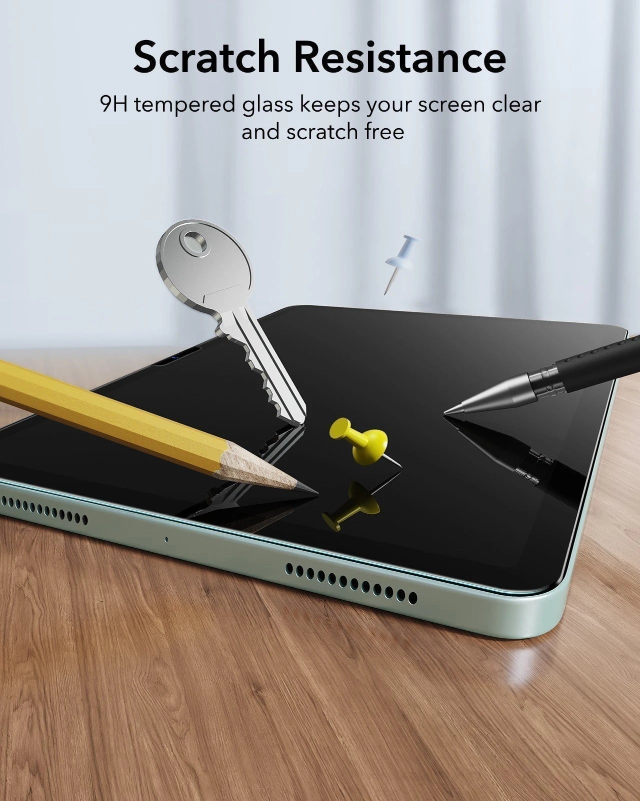 iPad Air 13“ (2025) Magnetische Rebound Tastatur Hülle 360 Schutz Paper Feel Bündel - DE Layout -Schwarz ESR ESR