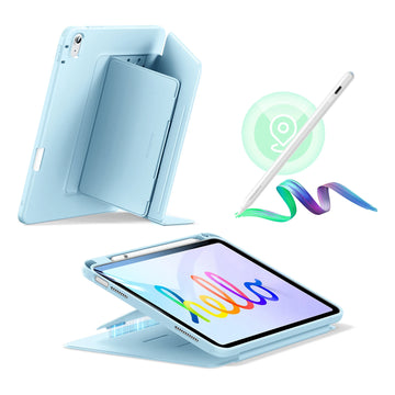 iPad 10th Gen Bundle Flip Magnetic Case with Geo Digital Pencil - Sky Blue ESR ESR