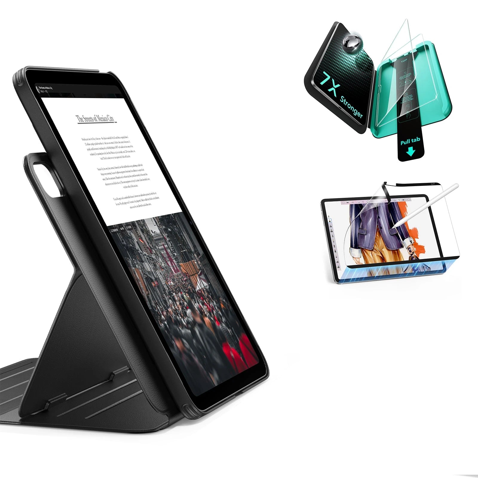 Back iPad 11th Gen Paper-Feel Note-Taking Bundle with Shift Case | ESR