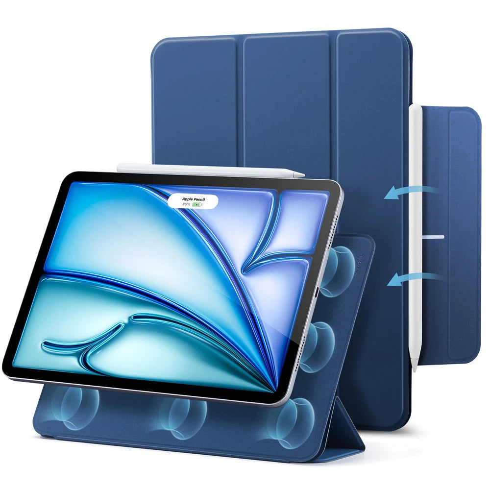 Blue Magnetic Smart Trifold Case For Apple iPad Air 11 (M4) | ESR