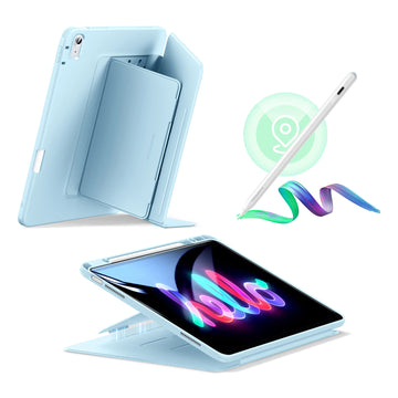 iPad Air 13" (M2) 2024 Bundle Flip Magnetic Case with Geo Digital Pencil- Sky Blue ESR ESR