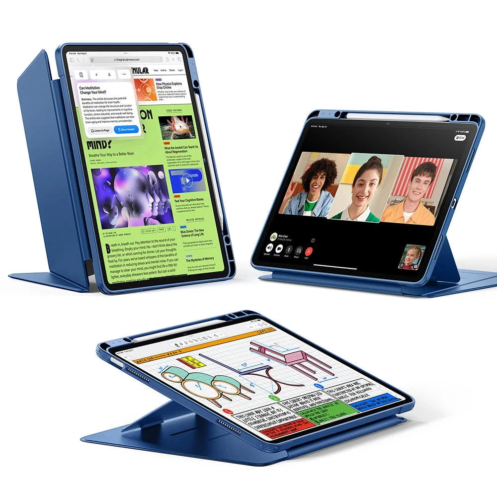 iPad Air 13" (2025) Flip Magnetic Case with Pencil Holder - Navy Blue ESR ESR