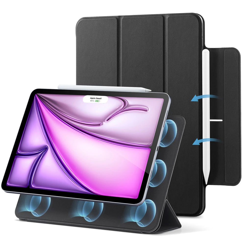 Black Folio Case with Stand for Apple iPad Air 13