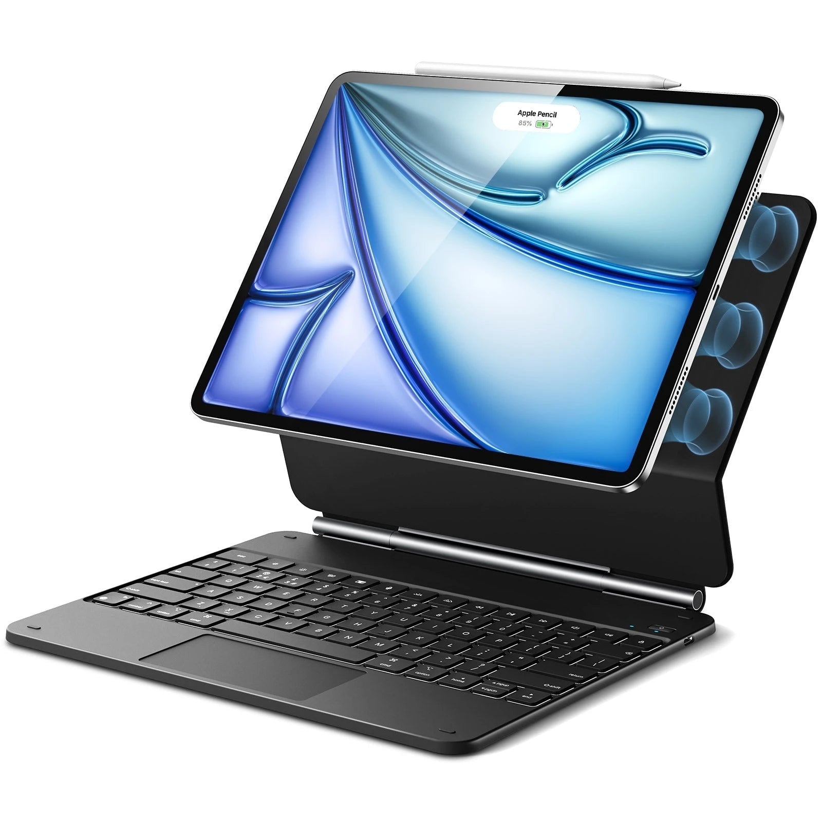 Black iPad Air 13(M4) Keyboard Case with Magnetic Stand | ESR Rebound