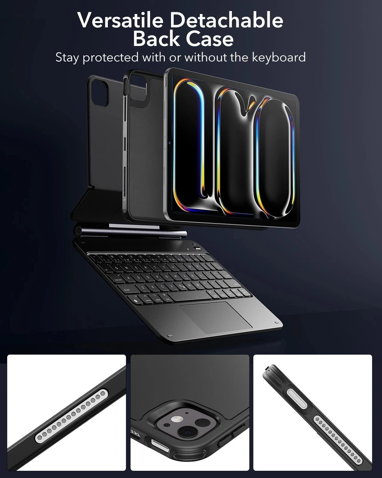 iPad Pro 11” (2025) Rebound Magnetic Keyboard Case 360 - US Layout-Black ESR ESR