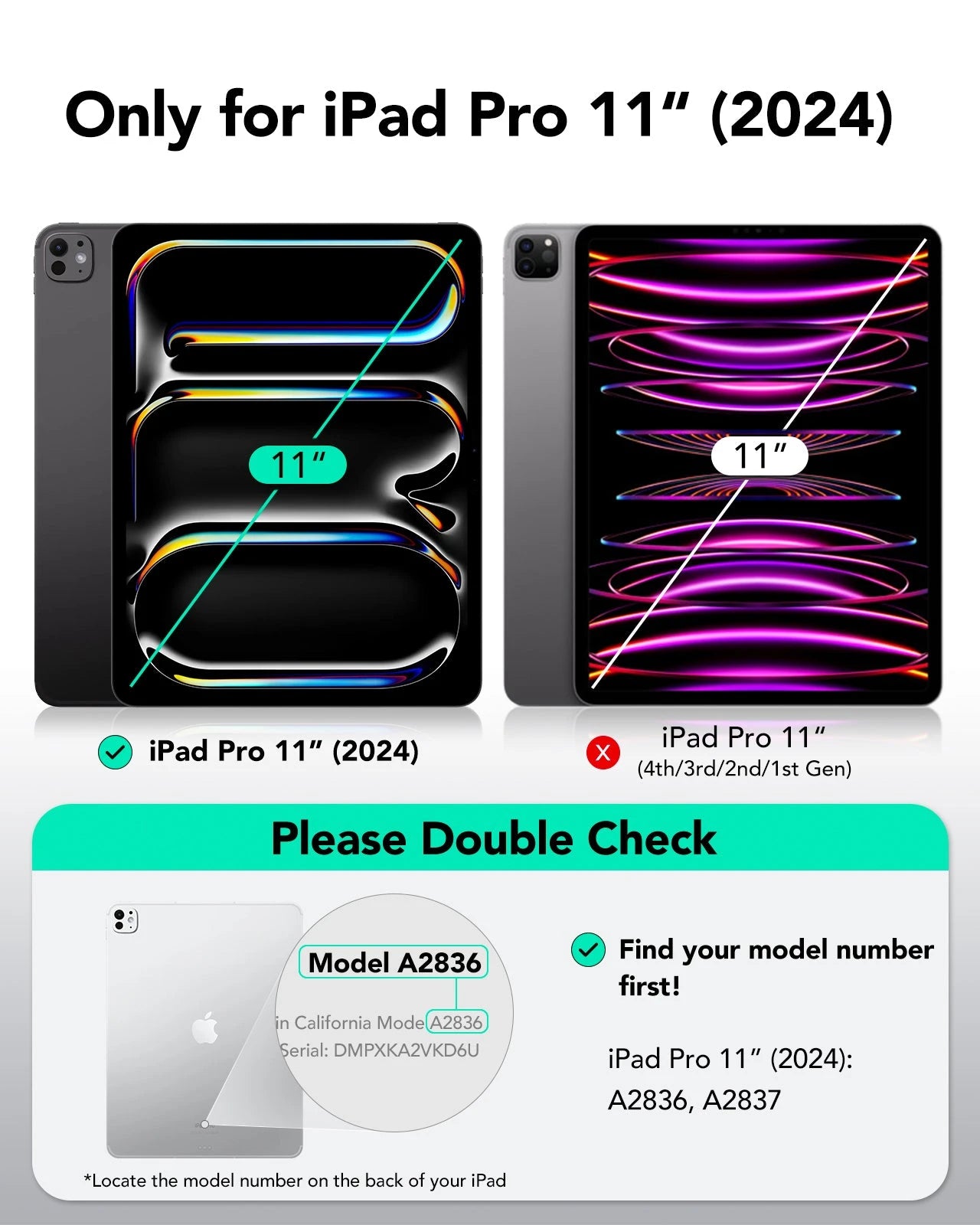 iPad Pro 11" (2025) UltraFit Classic Screen Protector – 2 Pack ESR ESR