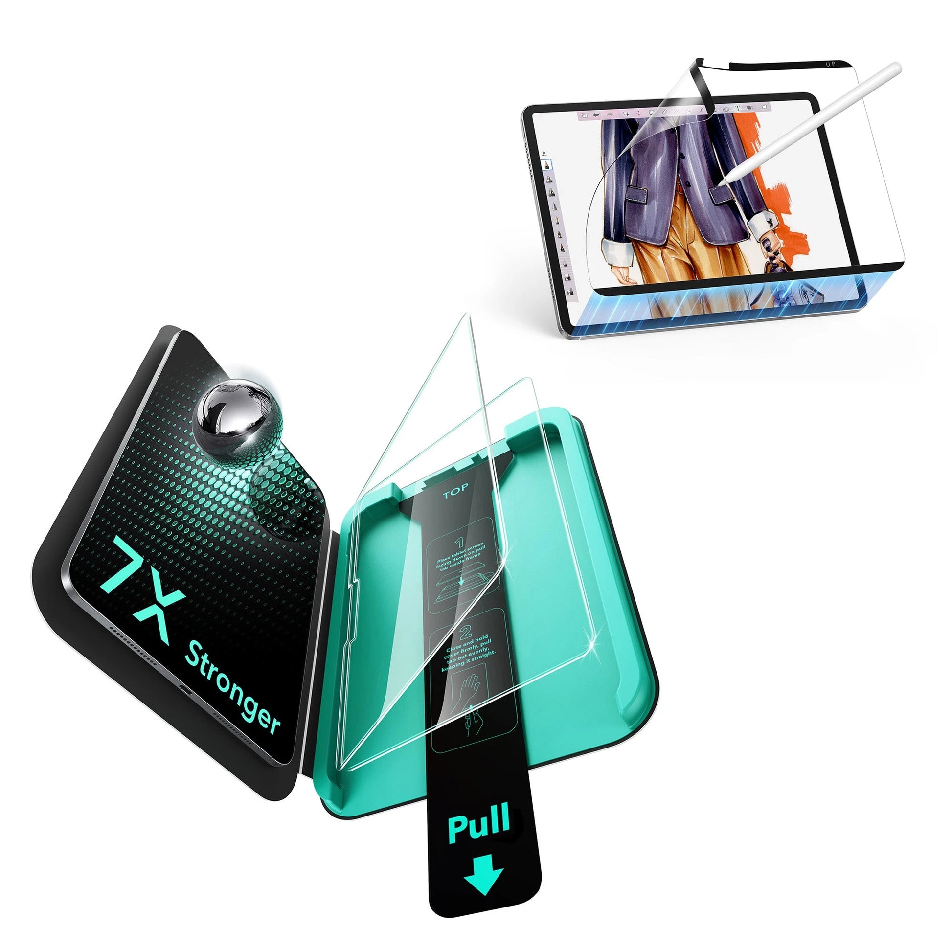 iPad Pro 13" (2025) Paper-Feel Magnetic Screen Protector Set  –  1 Paper-Feel + 2 Tempered Glass ESR ESR