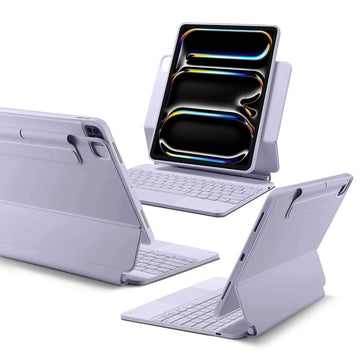 iPad Pro 13" (2025) Rebound Magnetische Tastatur Hülle 360 - DE Layout-Violett ESR ESR