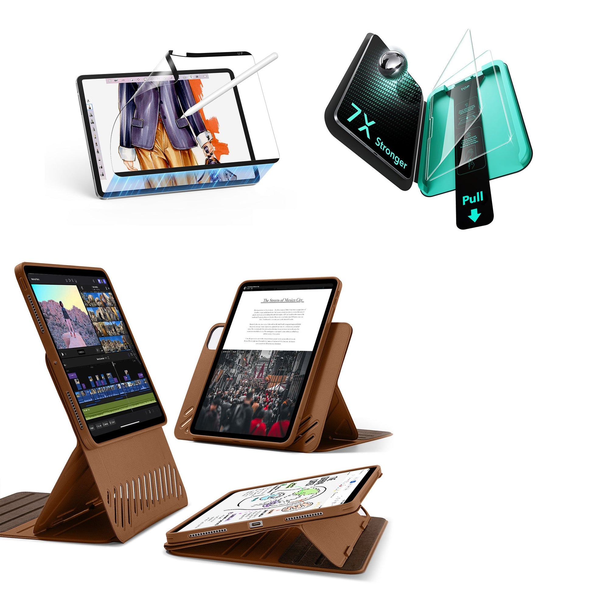iPad Pro 13" (2025) Shift Transformation Bundle - Brown ESR ESR