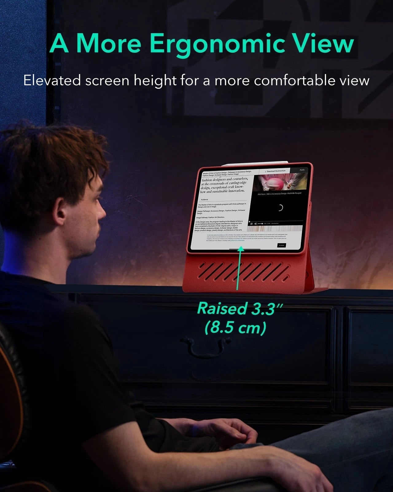 iPad Pro 13" (2025) Shift Transformation Bundle - Red ESR ESR