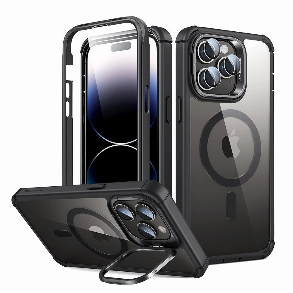 iPhone 14 Pro Max Armor Tough Case with Stash Stand (HaloLock) iPhone 14 Pro Max Armor Tough Case with Stash Stand (HaloLock)