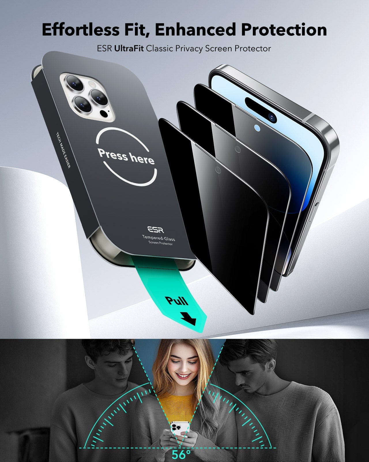 Best Privacy Screen Protector for iPhone 14 Pro Max ESR 3 Pack