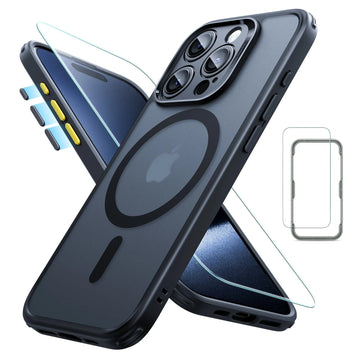 iPhone 15 Pro Classic Pro Case (HaloLock) Set - Frosted Black ESR ESR