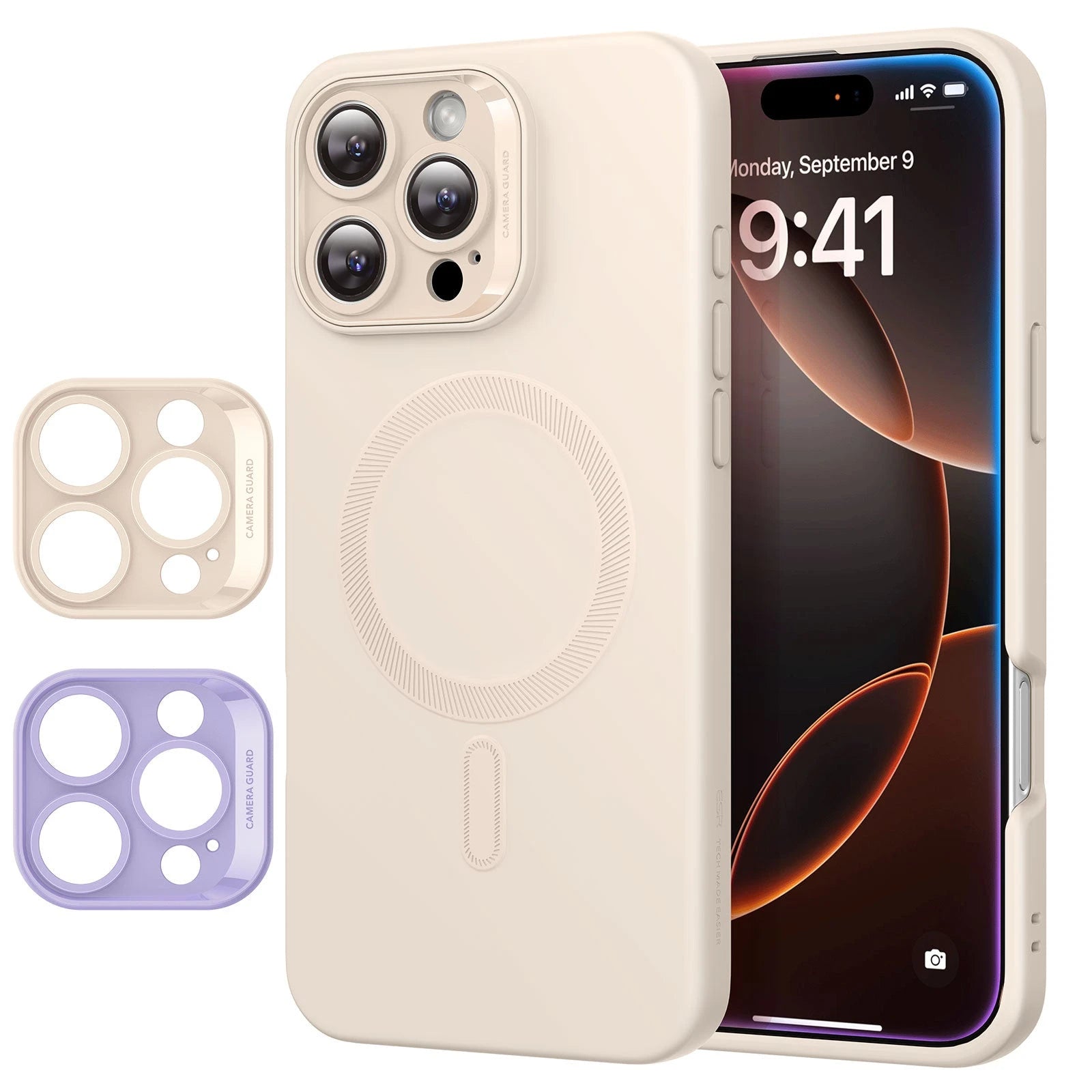iPhone 16 Pro Cloud Soft Case (HaloLock) - Light Tan iPhone 16 Pro Cloud Soft Case (HaloLock) - Light Tan