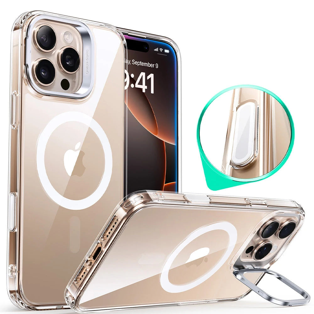 iPhone 16 Pro Max Classic Hybrid Magnetic Case (Camera Control, Stash Stand) & Privacy Screen Protector Bundle iPhone 16 Pro Max Classic Hybrid Magnetic Case (Camera Control, Stash Stand) & Privacy Screen Protector Bundle