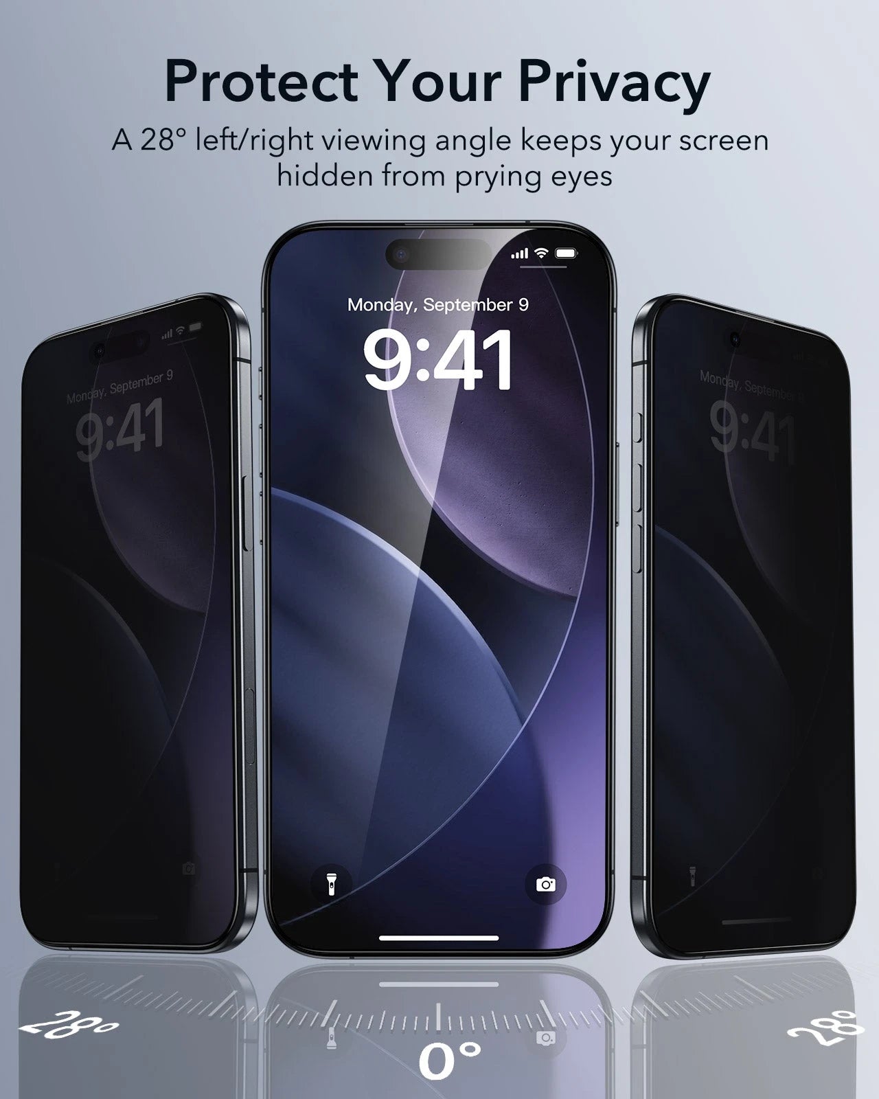 iPhone 17 Air UltraFit Classic Privacy Screen Protector - 3 Pack ESR