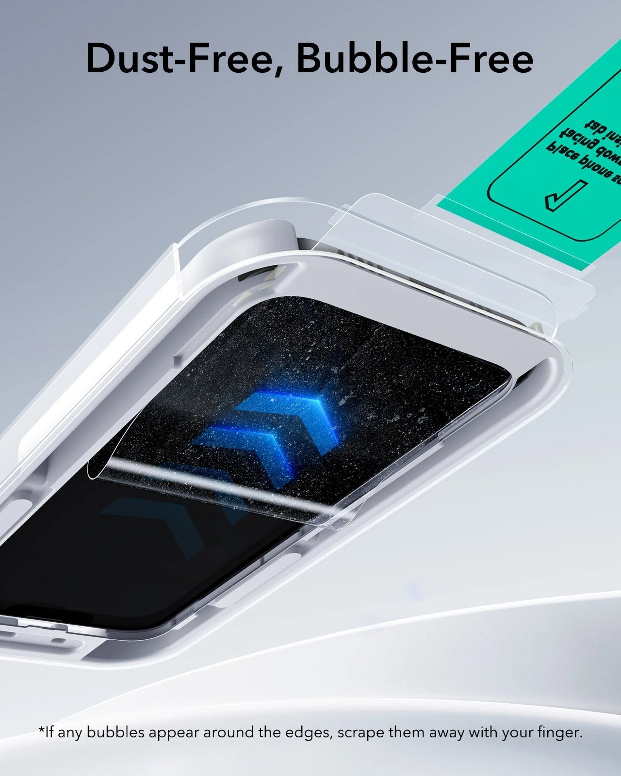 ESR iPhone 17 Air Tempered Glass Privacy Screen Protector bubbe free