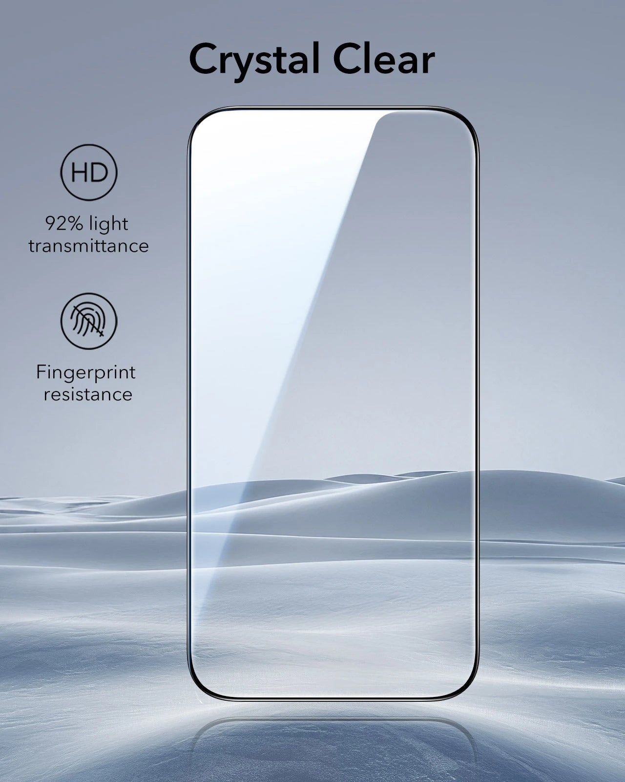 ESR iPhone 17 Air Tempered Glass Screen Protector crystal clear