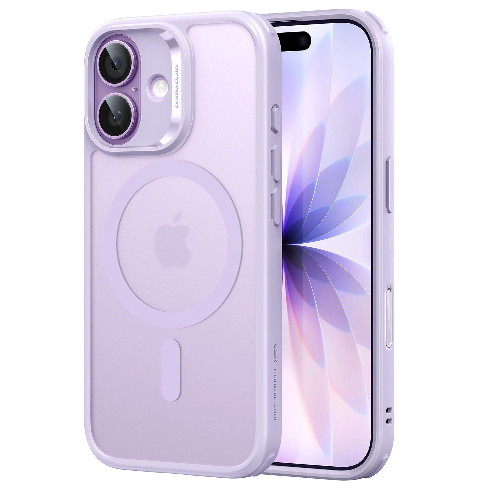 Light Purple iPhone 17 Hybrid Hard PC Phone Case with Camera Control|ESR Light Purple iPhone 17 Hybrid Hard PC Phone Case with Camera Control|ESR