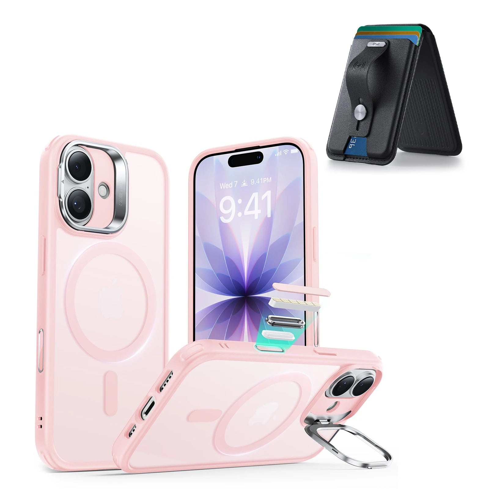 ESR Hybrid Bubblegum Pink iPhone 17 Hülle