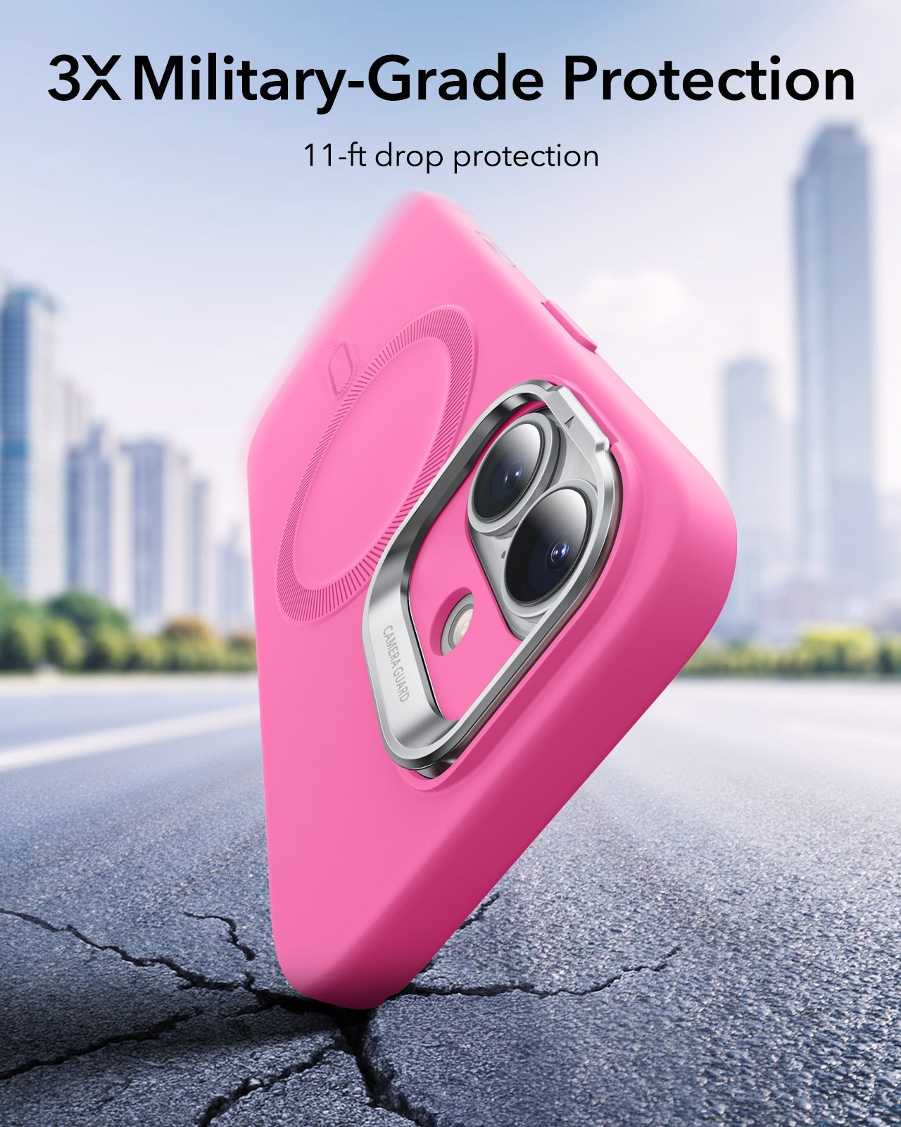 iPhone 17 Cloud Soft Magnetic Case (Camera Control, Stash Stand) - Rosy Pink ESR ESR
