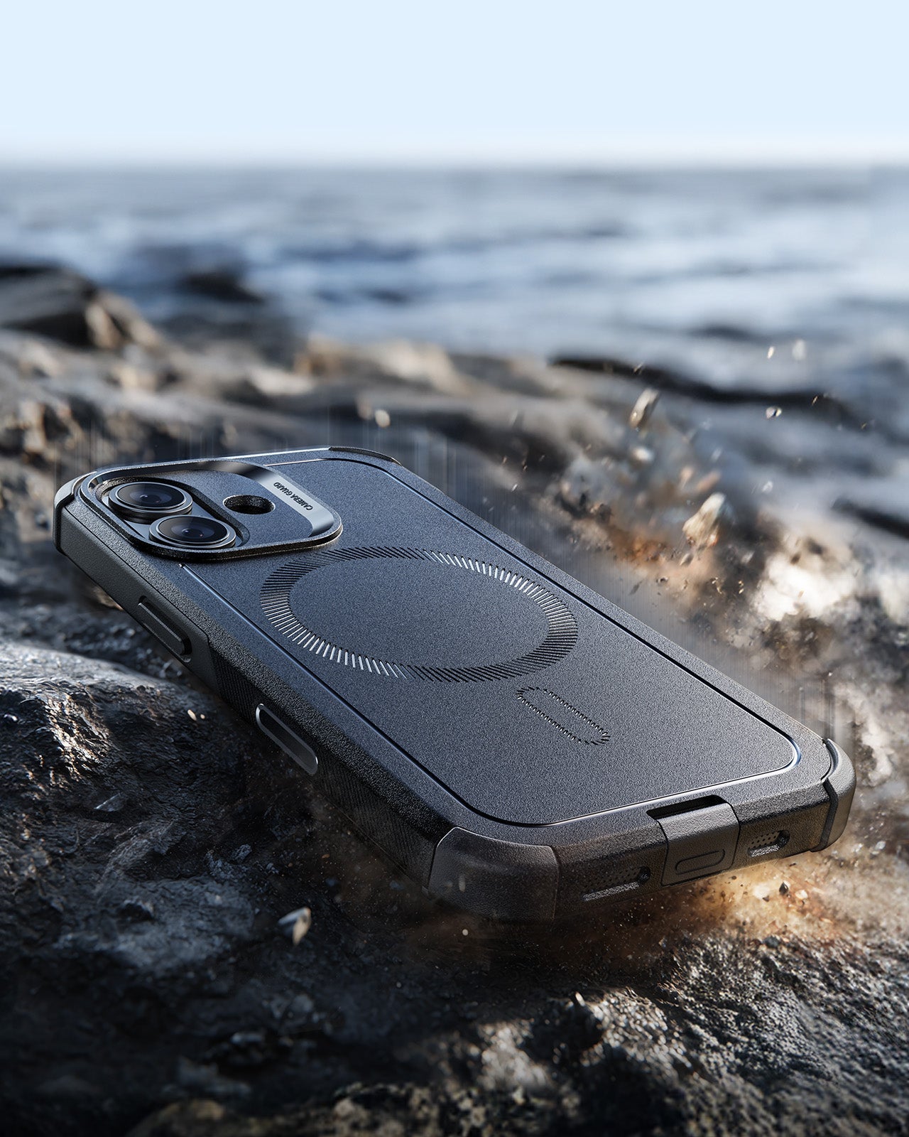 ESR iPhone 17 Cyber Tough Magsafe Case with Camera Control Black