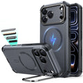 iPhone 17 Pro Cyber Tough Magnetic Case (Camera Control, Stash Stand) - Space Gray ESR ESR