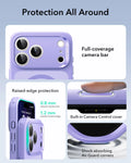 ESR iPhone 17 Pro Max Magsafe Case with Camera Control Frosted Purple Raised Edge Protection