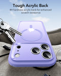 ESR iPhone 17 Pro Max Magsafe Case with Camera Control Frosted Purple Tough Acrylic Back