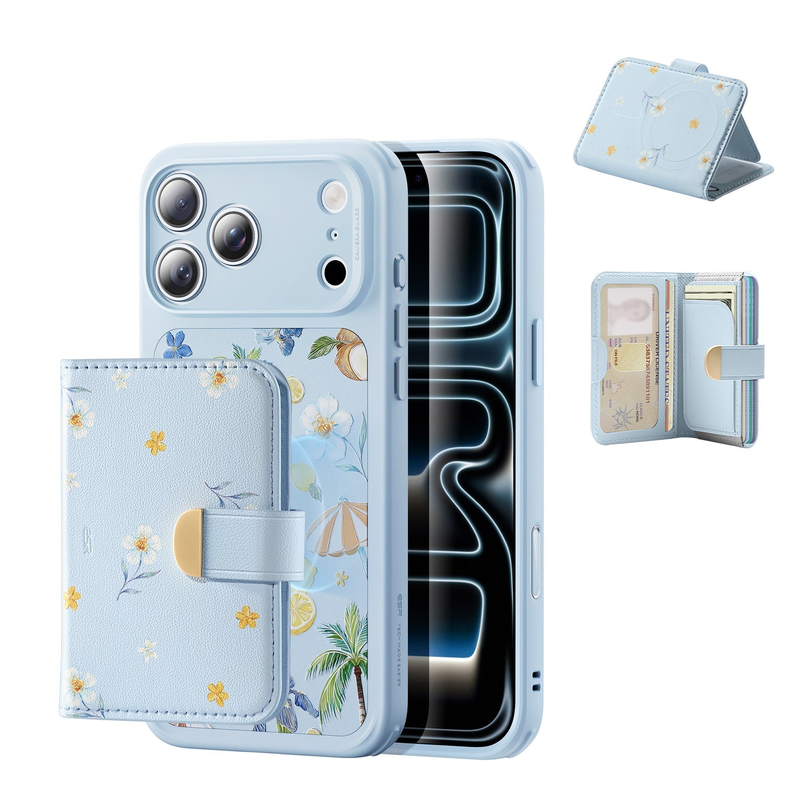 Secure Tropical iPhone 17 Pro Max Case & RFID Blocking Phone