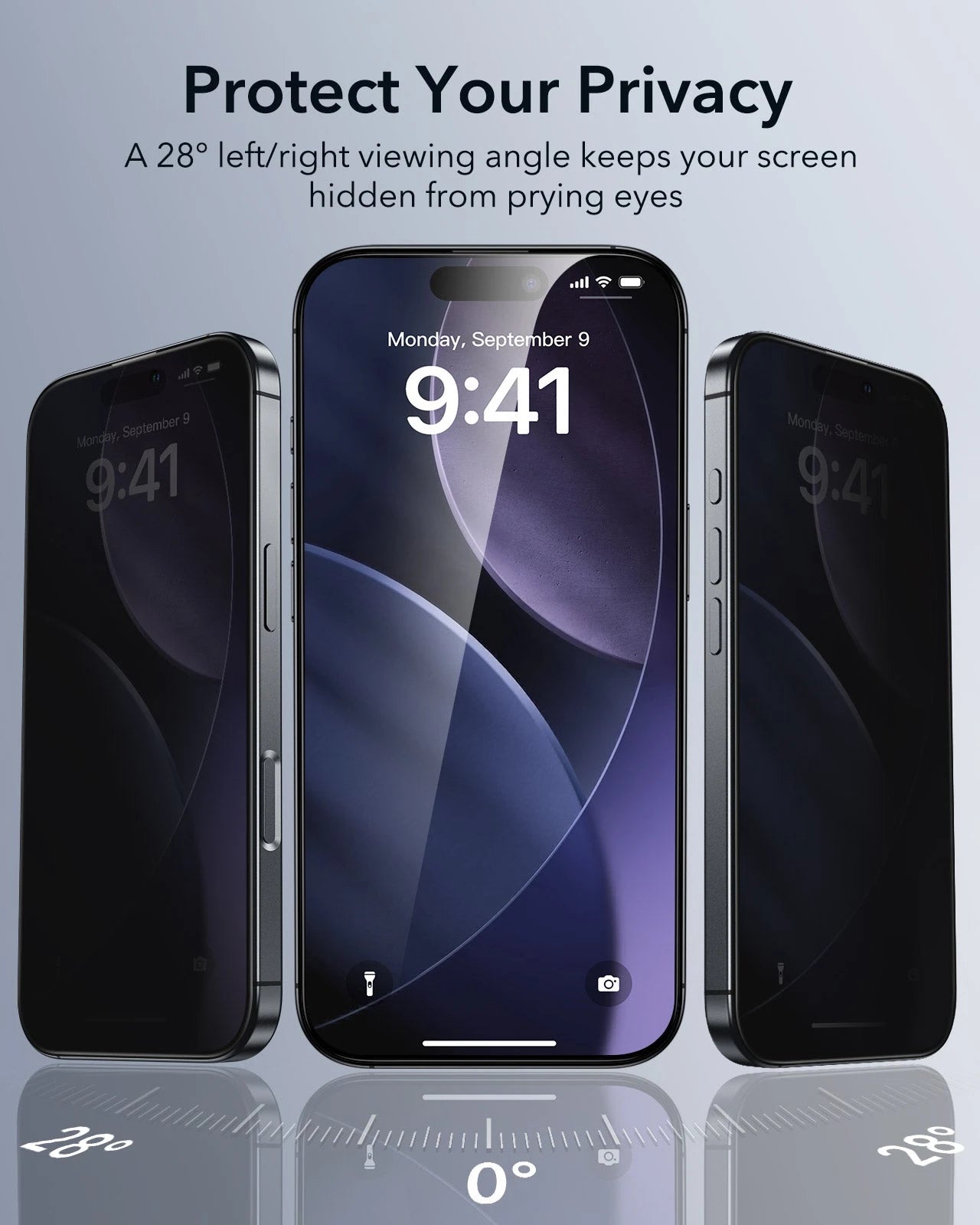 iPhone 17 Pro UltraFit Classic Privacy Screen Protector - 3 Pack ESR ESR