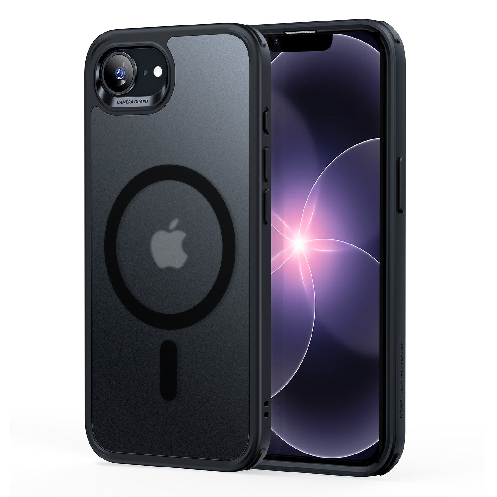 Black iPhone 17e Drop-Proof & MagSafe Compatible Hybrid Case | ESR