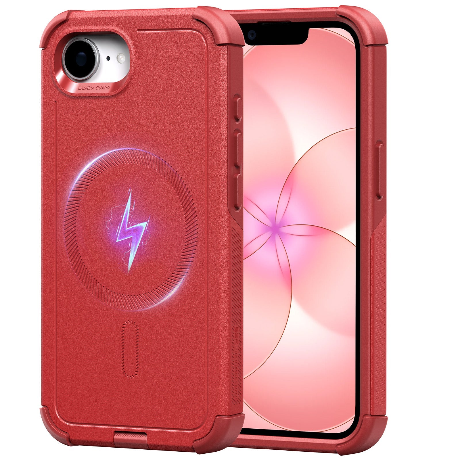 Rote iPhone 17e Heavy-Duty Full-Body Outdoor-Schutzhülle