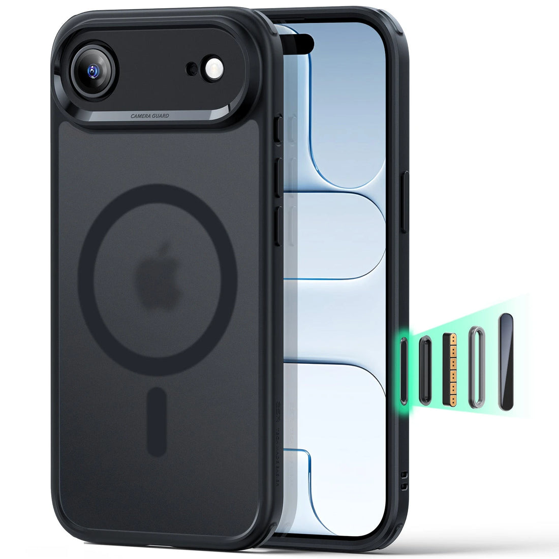 iPhone Air Classic Hybrid Magnetic Case (Camera Control) - Frosted Black ESR ESR