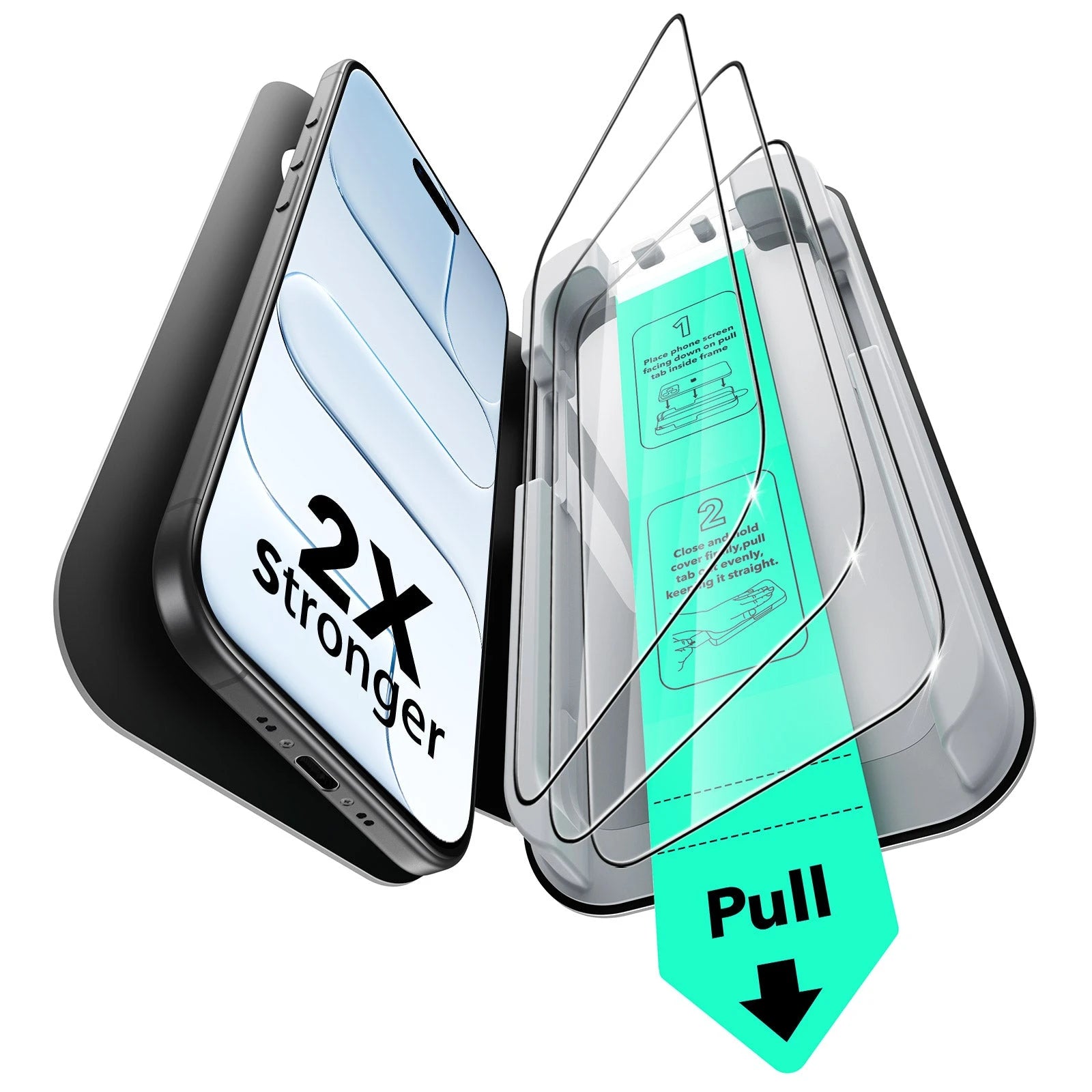 esr gear screen protector Clear 9H Glass Guard for iPhone Air with Applicator Kit| ESR Classic
