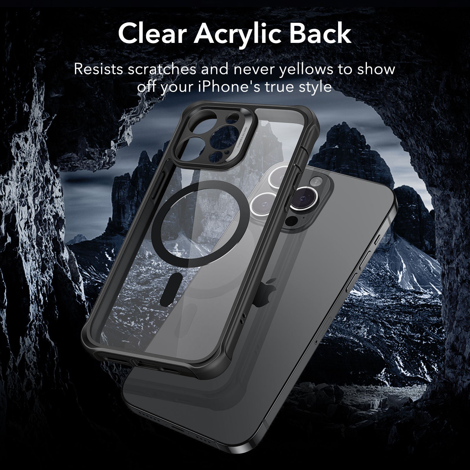 iPhone 14 Pro Max Armor Tough Case (HaloLock) - Clear Black ESR ESR