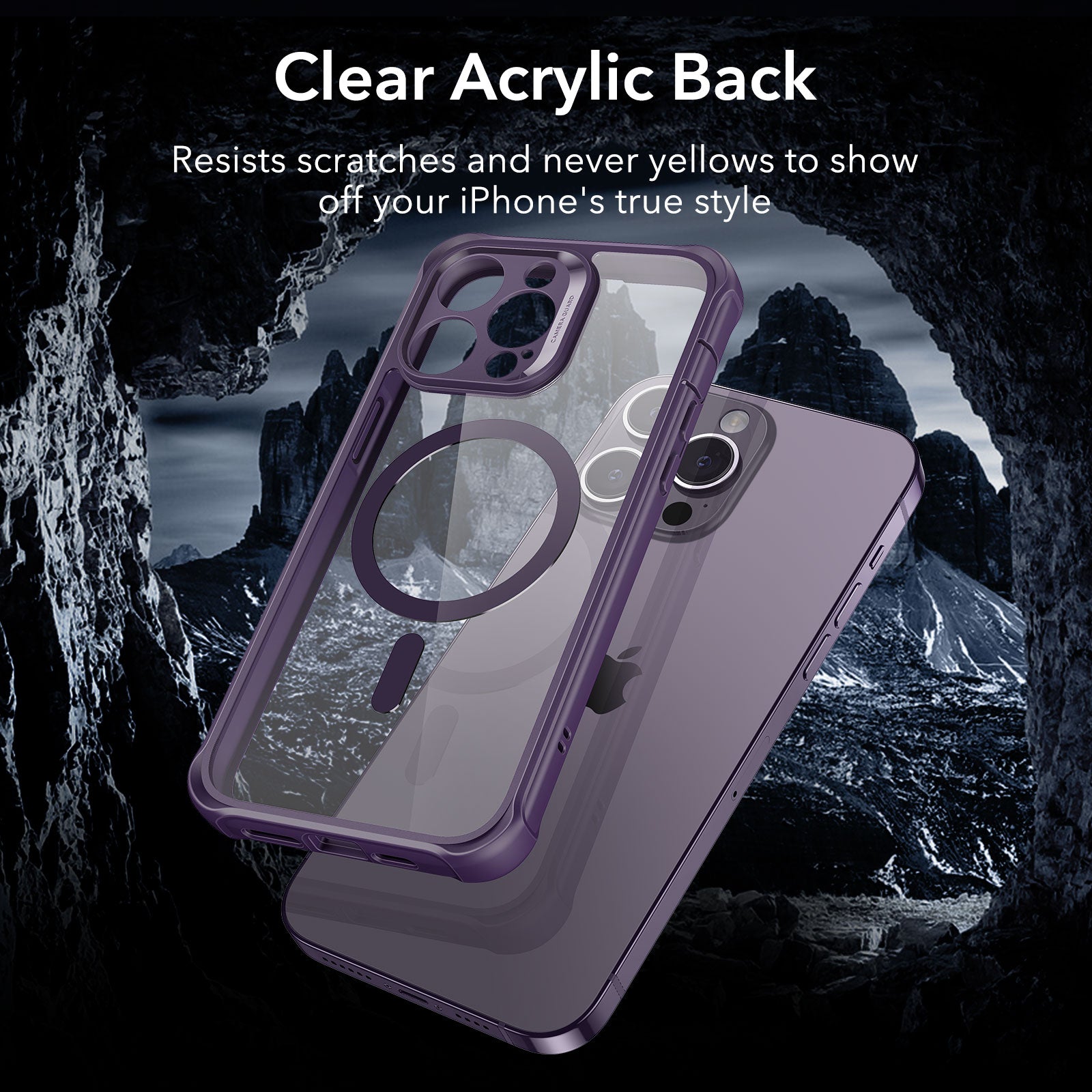 iPhone 14 Pro Max Armor Tough Case (HaloLock) - Clear Purple ESR ESR