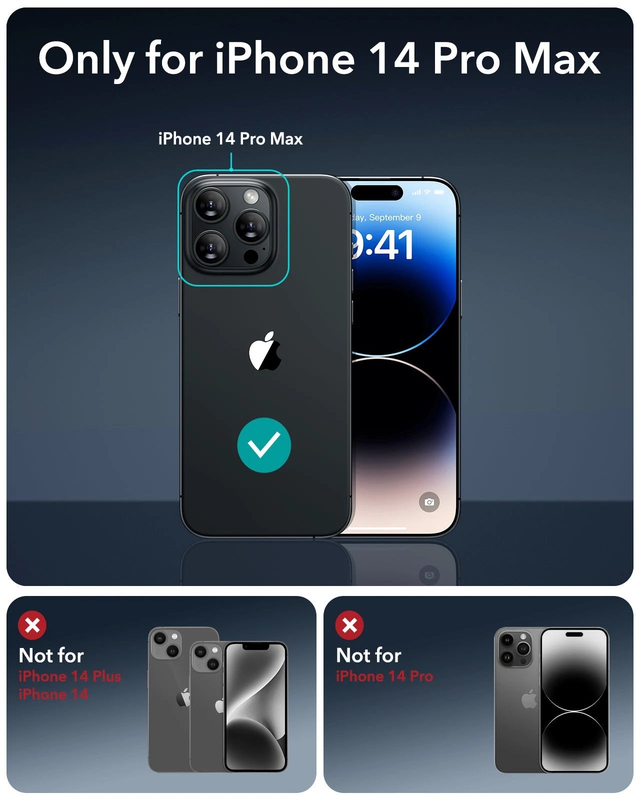 iPhone 14 Pro Max UltraFit Armorite Privacy Screen Protector - 3 Pack ESR ESR