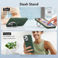 iPhone 14 Pro Max Cloud Soft Case with Stash Stand (HaloLock) - Green ESR ESR