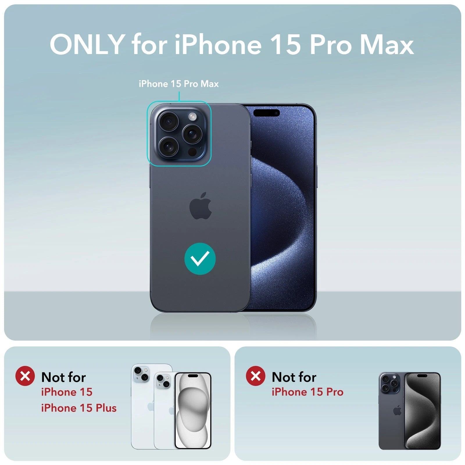 iPhone 15 Pro Max Cloud Soft Case (HaloLock) - Dark Blue ESR ESR