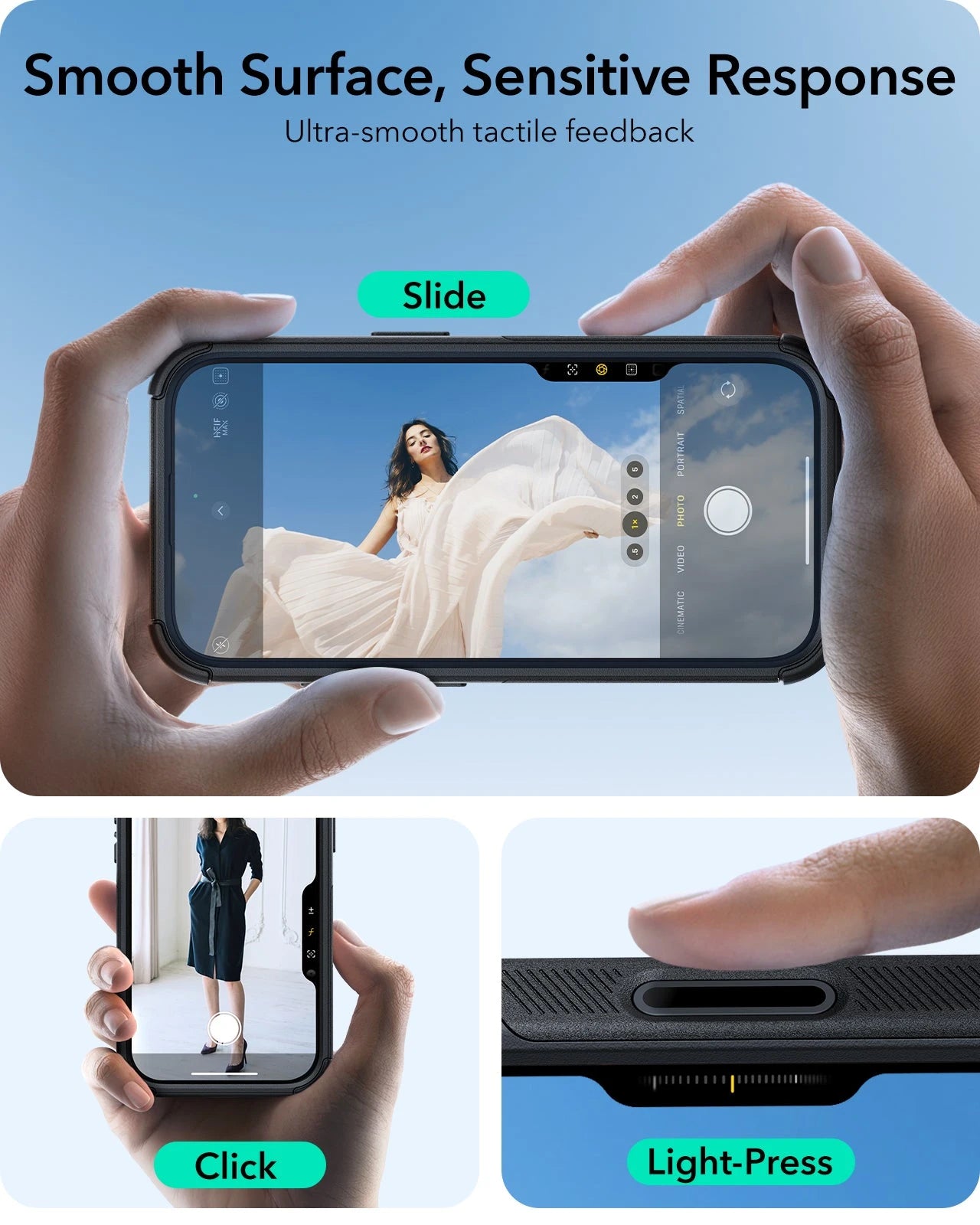 iPhone 16 Cyber Tough Magnetic Case (Camera Control, Stash Stand) - Black ESR ESR