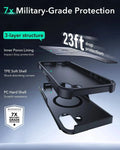 iPhone 16 Cyber Tough Magnetic Case Protection Bundle (Camera Control, Stash Stand) - Black ESR ESR