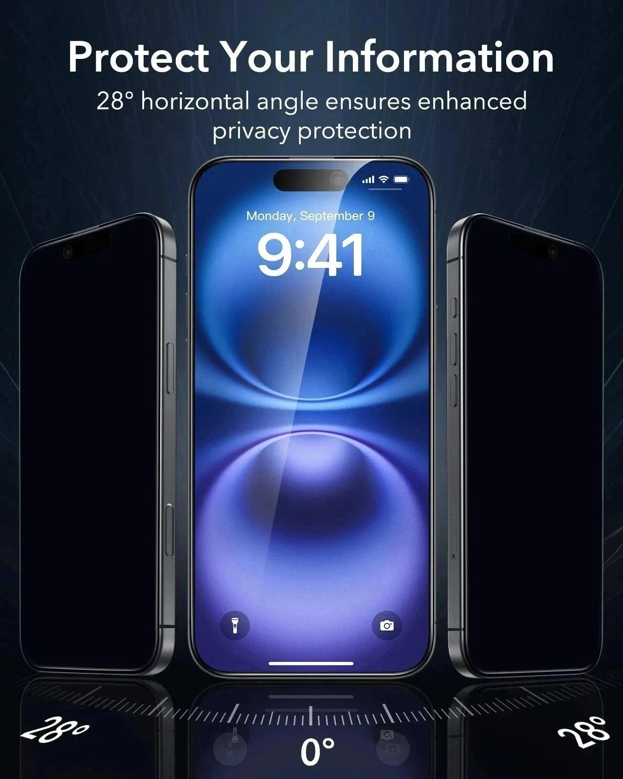 iPhone 16 Plus Classic Hybrid Magnetic Case (Camera Control) & Privacy Screen Protector Bundle - Clear ESR ESR