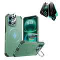 iPhone 16 Plus Cyber Tough Magnetic Case Privacy Protection Bundle (Camera Control, Stash Stand) - Light Green ESR ESR